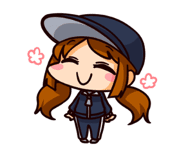 Manager with a baseball player sticker #12185986