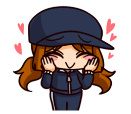 Manager with a baseball player sticker #12185987