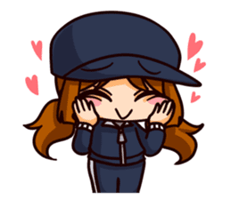Manager with a baseball player sticker #12185987