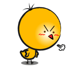 Three hair chick sticker #12186475