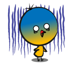 Three hair chick sticker #12186476