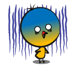 Three hair chick sticker #12186476