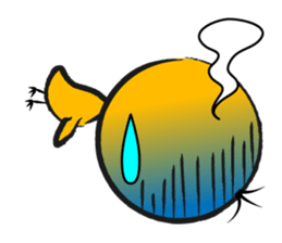 Three hair chick sticker #12186484