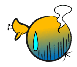 Three hair chick sticker #12186484