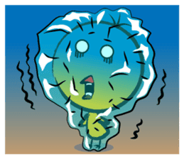 Three hair chick sticker #12186503