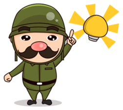 Nonoy the Soldier sticker #12186695