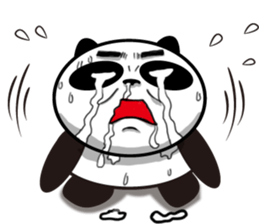An unsociable panda 2 sticker #12186924