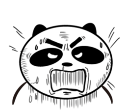 An unsociable panda 2 sticker #12186930