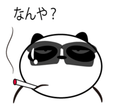 An unsociable panda 2 sticker #12186932