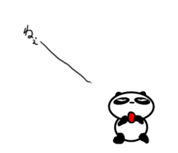 An unsociable panda 2 sticker #12186937