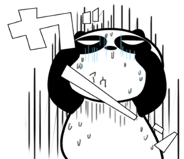 An unsociable panda 2 sticker #12186947