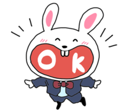 Pretty bunny sticker sticker #12187206