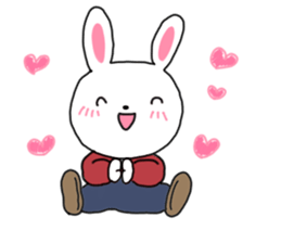Pretty bunny sticker sticker #12187210
