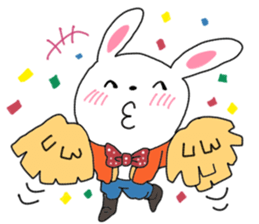 Pretty bunny sticker sticker #12187214