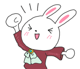 Pretty bunny sticker sticker #12187219