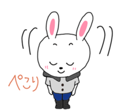Pretty bunny sticker sticker #12187223