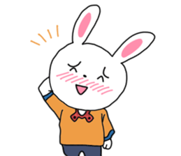 Pretty bunny sticker sticker #12187229