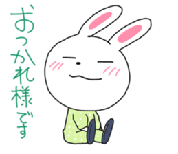 Pretty bunny sticker sticker #12187234