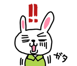 Pretty bunny sticker sticker #12187237
