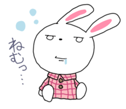 Pretty bunny sticker sticker #12187241
