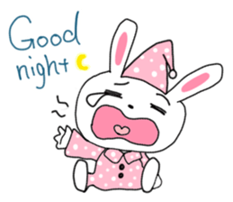 Pretty bunny sticker sticker #12187245
