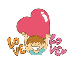 Cute lover stickers sticker #12188195