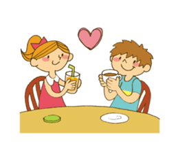 Cute lover stickers sticker #12188213