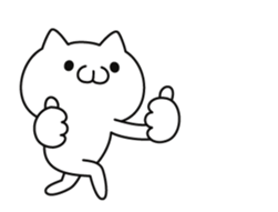 Animation praise cat sticker #12188815