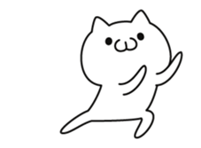 Animation praise cat sticker #12188819
