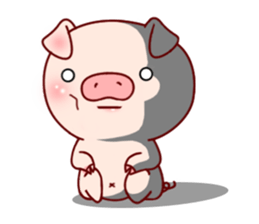 Pig with 40 answer or pattern sticker #12188848