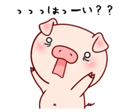 Pig with 40 answer or pattern sticker #12188857