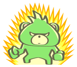 Angry Face Bear sticker #12188872