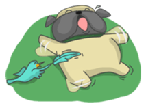 papi d' pup' sticker #12189208