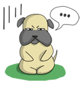 papi d' pup' sticker #12189209