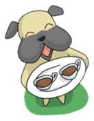 papi d' pup' sticker #12189220