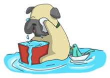 papi d' pup' sticker #12189223