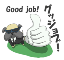 papi d' pup' sticker #12189238