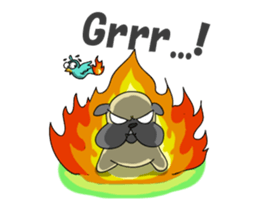 papi d' pup' sticker #12189239