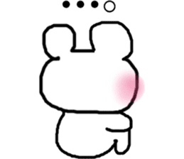 Pink cheeks bear of the Hakata dialect sticker #12189262