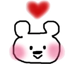 Pink cheeks bear of the Hakata dialect sticker #12189280