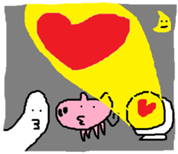 Fertilizer house with sow<love> sticker #12189529