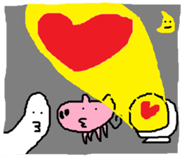 Fertilizer house with sow<love> sticker #12189529