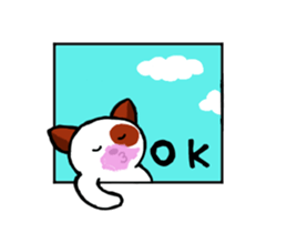 Whimsical cute dog sticker #12190086