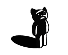 Whimsical cute dog sticker #12190093