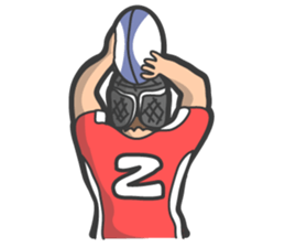 Rugby football sticker #12190510