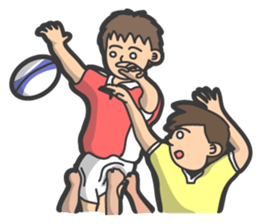 Rugby football sticker #12190511