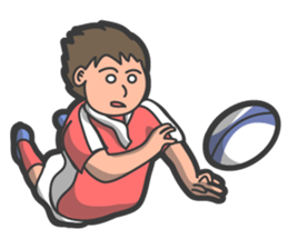 Rugby football sticker #12190512