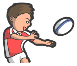 Rugby football sticker #12190514