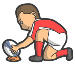 Rugby football sticker #12190515
