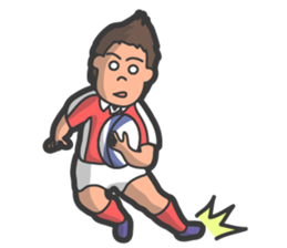 Rugby football sticker #12190516
